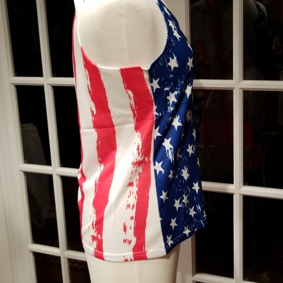 🇺🇲American Flag O Neck Tank🇺🇲 - Picture 5 of 6